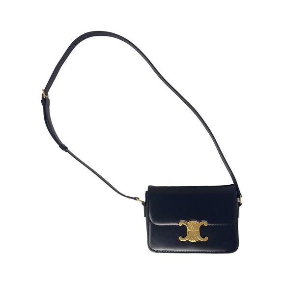 CELINE pre-loved teen triomphe bag in black - Picture 2 of 12